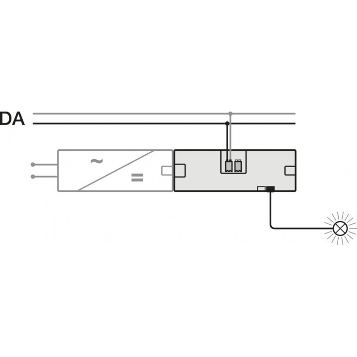 Hafele Loox5 DALI-2 Dağıtıcı 24 V 120 W 2 Çıkışlı Siyah
