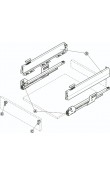 Hafele Matrix Box P Çift Yanaklı Çekmece Sistemi Bas-Aç Yavaşlatıcılı 450 mm Beyaz