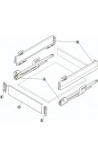 Hafele Matrix Box P Tam Açılım Raylı İç Çekmece Seti Yavaşlatıcılı 350 mm Antrasit 600 mm Dolap Genişliği İçin