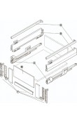 Hafele Matrix Box P Yavaşlatıcılı Cam Ön Panelli Kare Bordürlü İç Çekmece Seti 500 mm Gri – 1200 mm