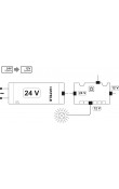 Hafele Loox5 Dönüştürücü 24 V - 12 V 60 W 6 Çıkışlı Siyah