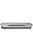 Hafele ELTO Oval Kablo Kapağı 207 x 45 mm Paslanmaz Çelik