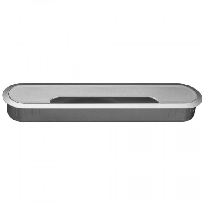 Hafele ELTO Oval Kablo Kapağı 207 x 45 mm Paslanmaz Çelik