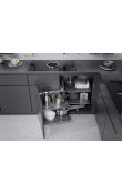 Hafele Köşe Kiler Sistemi Magic Corner 450mm Antrasit Sol