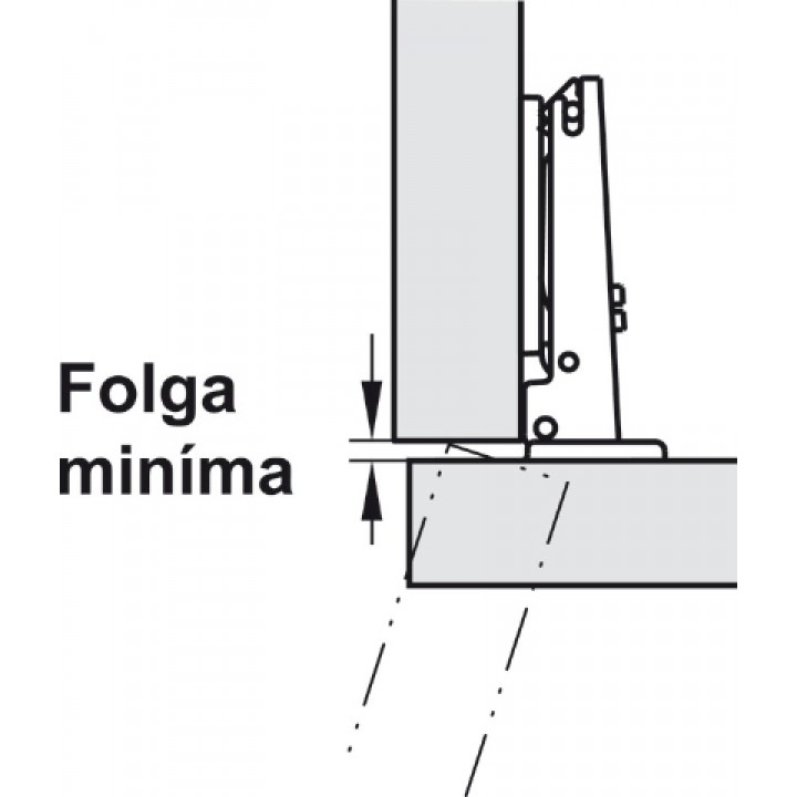 Hafele Metalla 510 A/SM Düz Menteşe Nikel
