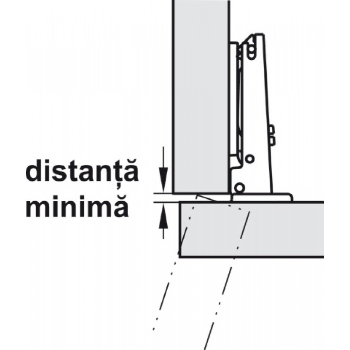 Hafele Metalla 510 A/SM Düz Menteşe Nikel