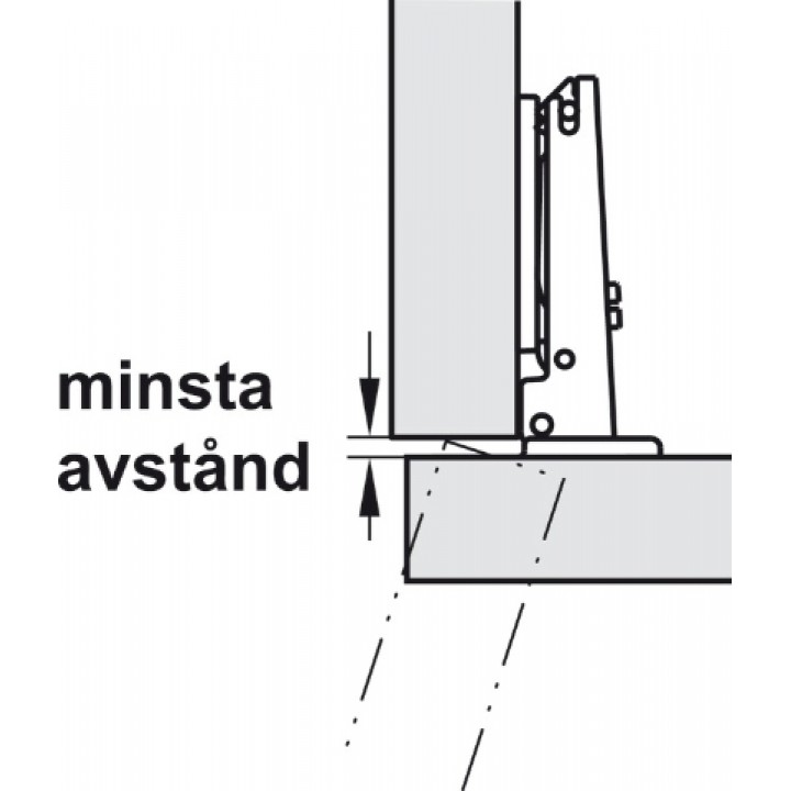 Hafele Metalla 510 A/SM Düz Menteşe Nikel
