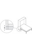 Hafele Teleletto Style Katlanır Yatak Donanımı 900 × 2000 mm 300 kg Grafit