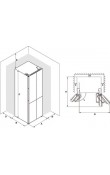 Hafele MAXIMA 4 Kapılı Solo Buzdolabı, 600 Litre, No-Frost, 90 cm, İnox