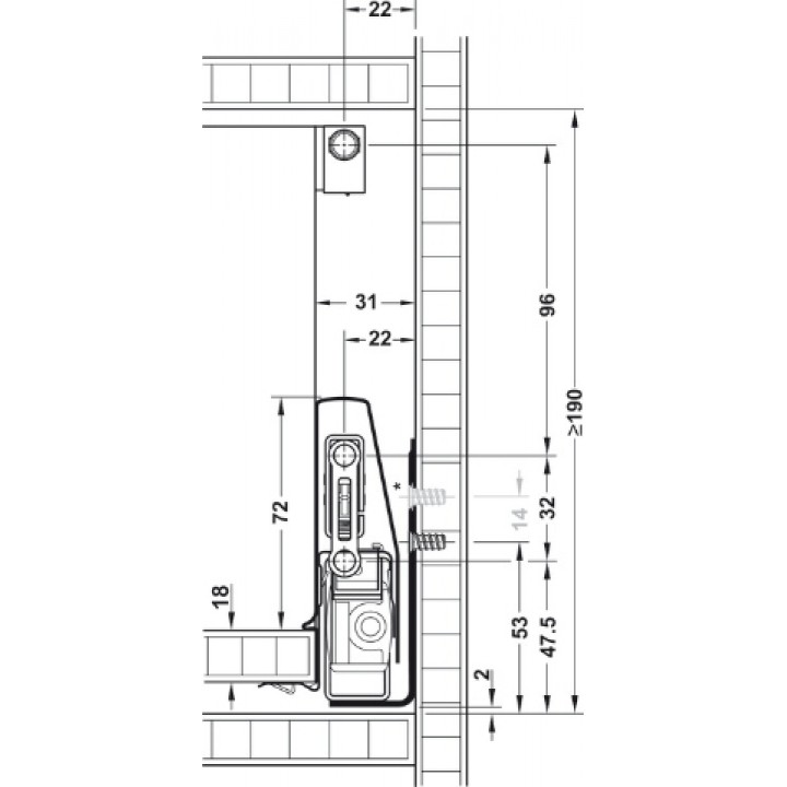 Hafele Matrix Box P Yavaşlatıcılı Kare Bordürlü Çekmece Seti 400 mm Beyaz