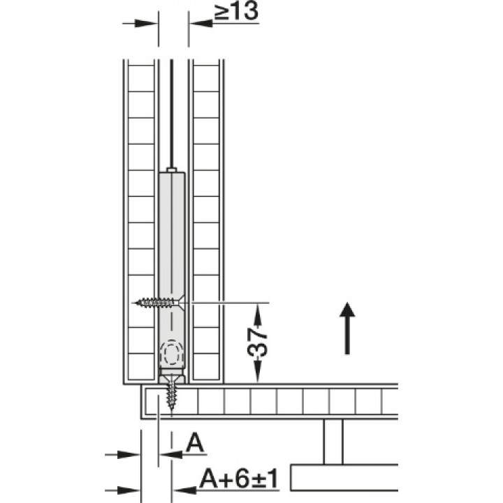 Hafele Dialock EFL 3C G3 Geri Bildirim Kontaklı Elektronik Mobilya Kilidi 12 V