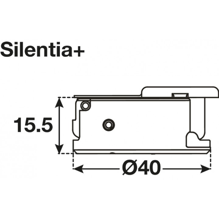 Hafele Metalla 510 S/K Yavaşlatıcılı Kalın Kapak Düz Menteşe 40 mm Nikel