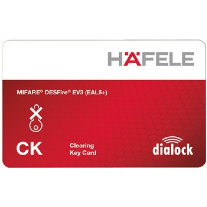 Hafele Dialock PK Elektronik Kilit Anahtar Silme Kartı MIFARE Classic