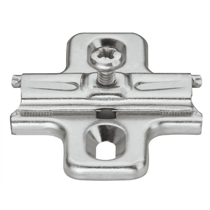 Hafele Metalla 510 A H Tipi Sürerek Montaj Menteşe Tabanı, 0 mm, Nikel