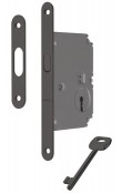 Hafele H50 Kayar Kapı Kilit, Oda (CB) 50/16mm Mat Siyah