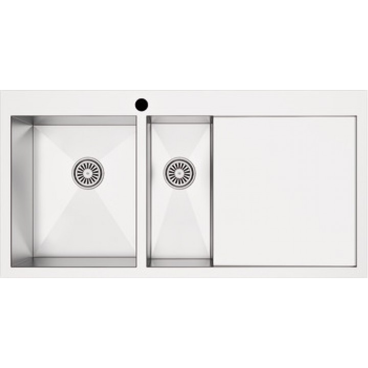 Hafele Novara Plus 02 1,5 Gözlü Sağ Damlalıklı Paslanmaz Çelik Eviye 1000x510 mm