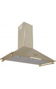 Hafele VINTAGE 90 cm Krem Piramit Duvar Tipi Davlumbaz