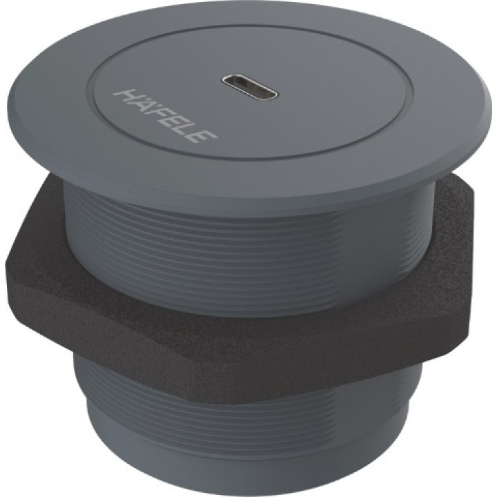 Hafele PORT USB-C Şarj Ünitesi 12 V Antrasit