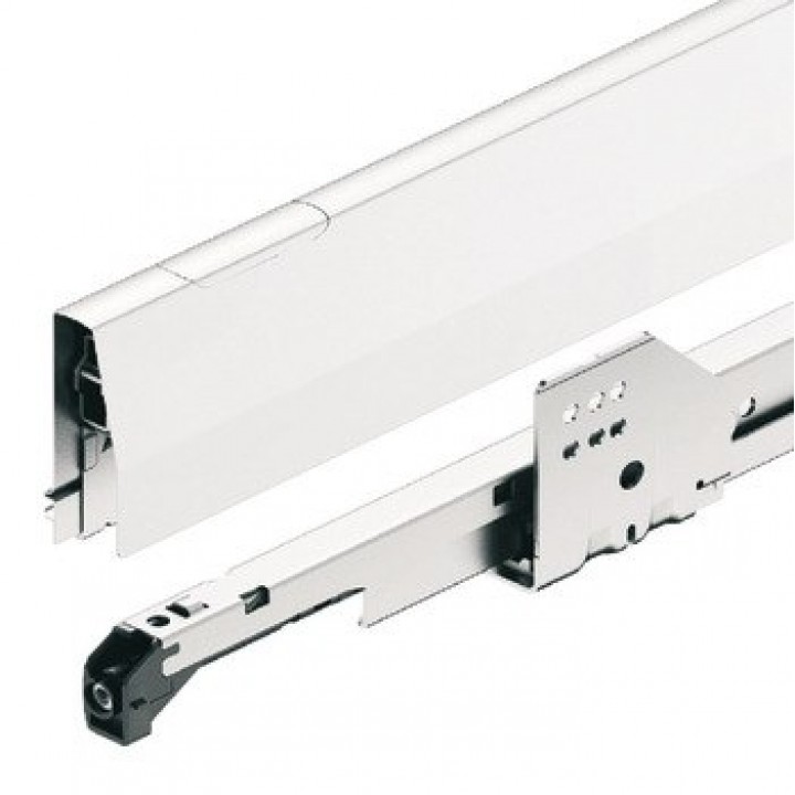 Häfele Matrix Box P Tam Açılım Raylı Buzlu Cam Bordürlü Çekmece Seti Yavaşlatıcılı 450 mm Beyaz 