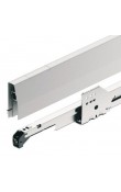 Hafele Matrix Box P Tam Açılım Raylı Şeffaf Cam Bordürlü Çekmece Seti Yavaşlatıcılı 450 mm Gri