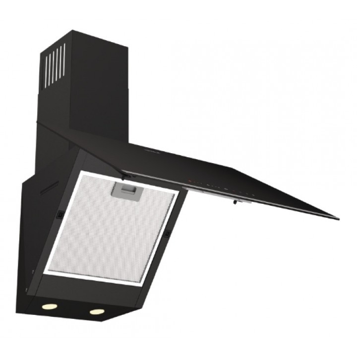 Hafele ORION S 60 cm Siyah Eğik Cam Duvar Tipi Davlumbaz