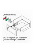 Hafele Dialock EFL 30 Pilli Elektronik Mobilya Kilidi Siyah