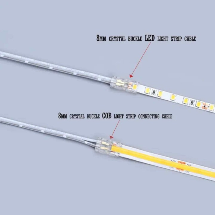 Şerit Led Sürücü Bağlantı Kablosu Sök Tak 8mm 2000 mm 