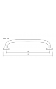 Viefe Quart Mini Kulp 128 mm Mat Altın