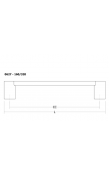 Viefe Fusion Akslı Kulp 320 mm Mat Altın