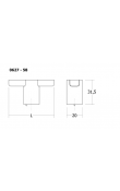 Viefe Fusion Düğme Kulp 58x31.5 mm Mat Siyah