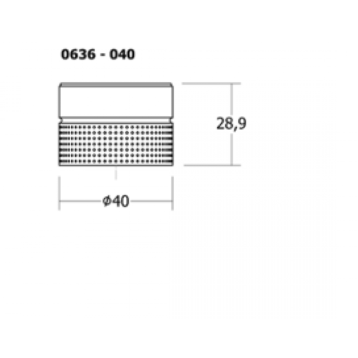 Viefe Point Düğme Kulp 40x29mm Mat Altın
