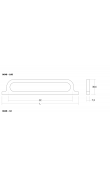 Viefe OMEGA Kulp 160 mm Mat Altın
