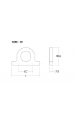Viefe OMEGA Düğme Kulp 32 mm Mat Altın