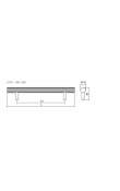 Viefe Boto Çelik Kulp 160 mm Mat Altın