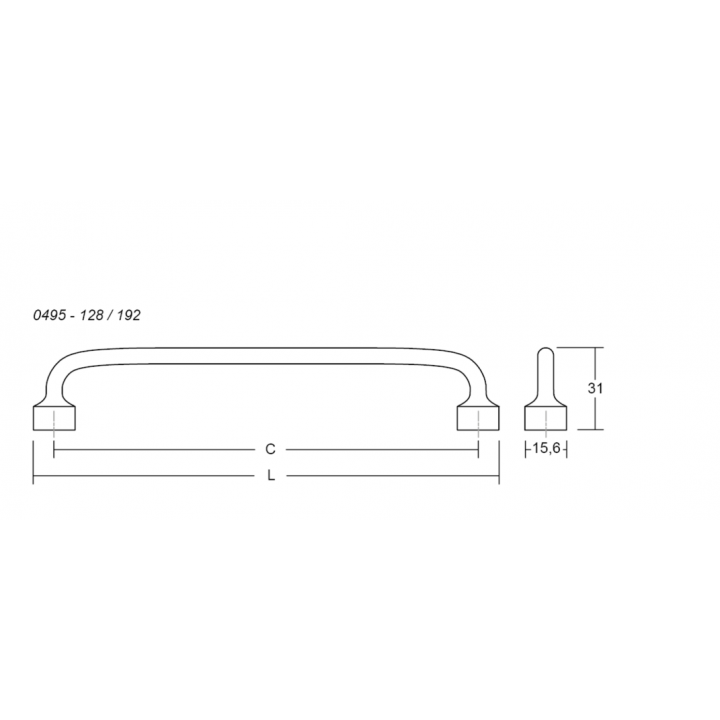 Viefe Floid Kulp 192 mm Mat Altın