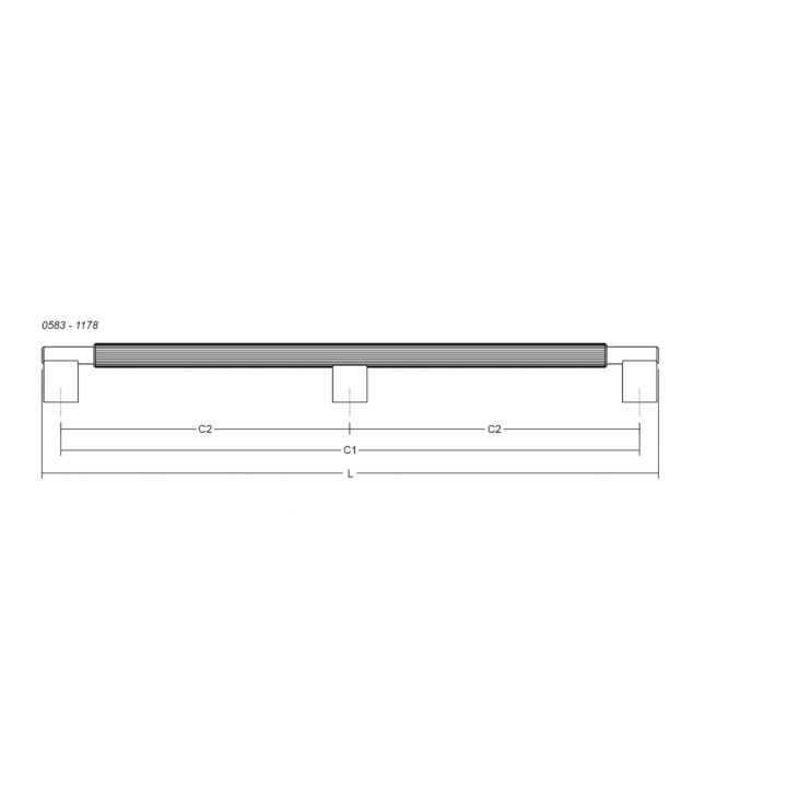 Viefe Arpa Boy Kulp 1178 mm Mat Siyah