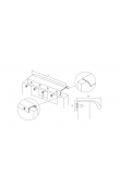 Viefe Ona Entegre Kulp 256 mm Mat Altın
