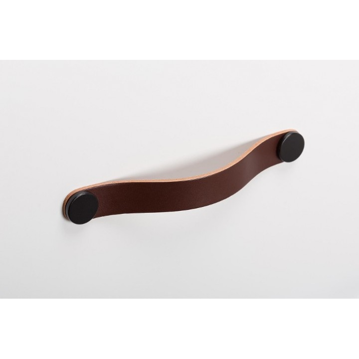 Viefe Flexa Deri Kulp 128 mm Kahverengi Deri / Mat Siyah