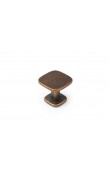 Viefe Quart Big Düğme Kulp 34x34 mm Antik Bronz