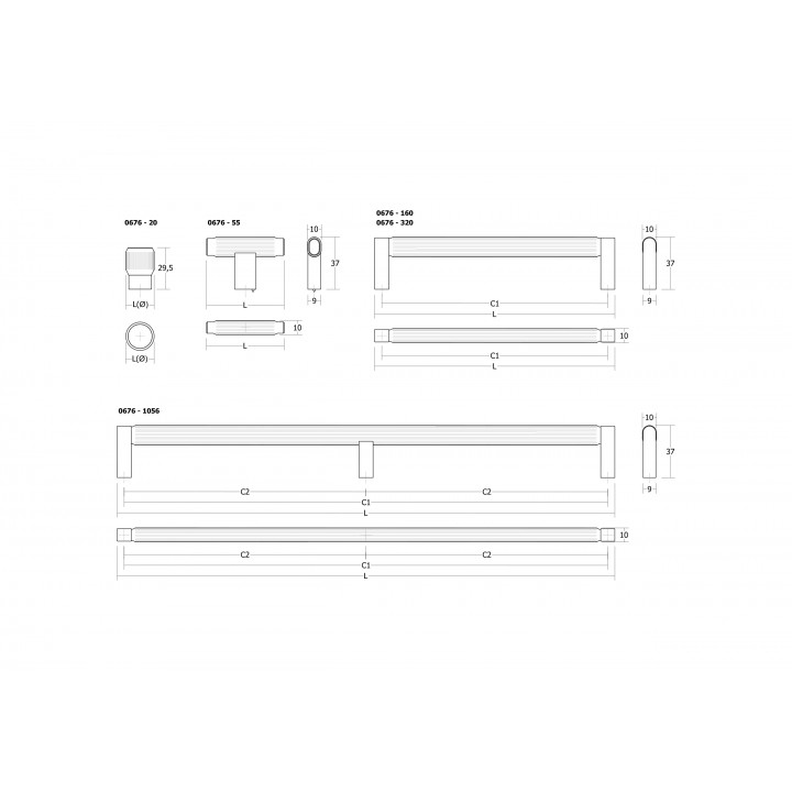 Viefe Brooklyn Kulp 160 mm Mat Altın