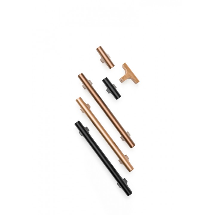Viefe Hinoki Düğme Kulp 60 mm Fırçalı Bronz