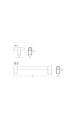 Viefe Casey Akslı Kulp 320mm Fırçalı Bronz