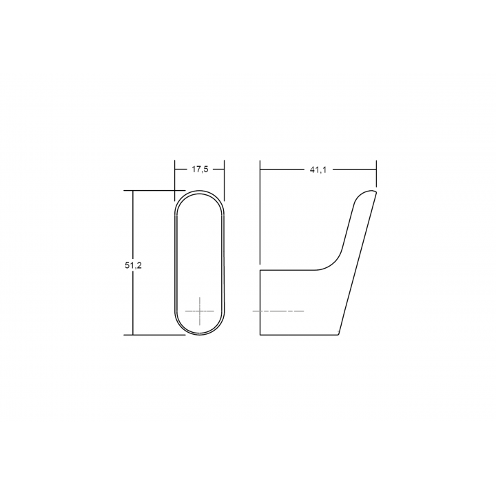 Viefe Luv Düğme Kulp 51 mm Mat Siyah