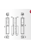 Hafele HORIZON PP2501W Akıllı Kapı Kilidi Siyah