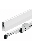 Hafele Matrix Box P Tam Açılım Raylı Kare Bordürlü Cam Ön Profilli İç Çekmece Seti Yavaşlatıcılı 300 mm Beyaz 600 mm Dolap Genişliği İçin