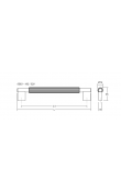Viefe Arpa Kulp 192 mm Paslanmaz Çelik
