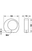 Hafele Deco H2150 Düğme Kulp Paslanmaz Çelik