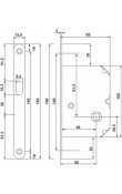 Hafele H50 Kayar Kapı Kilit, Wc 50/16mm Parlak Krom