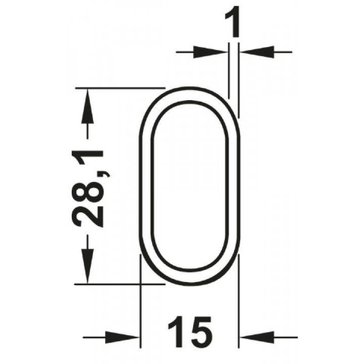 Hafele Askı Borusu 3 Metre Siyah